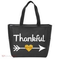Thankful Golden Heart Tote Bag thumb 0