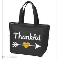 Thankful Golden Heart Tote Bag thumb 3