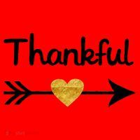 Thankful Golden Heart Santa Hat thumb 1