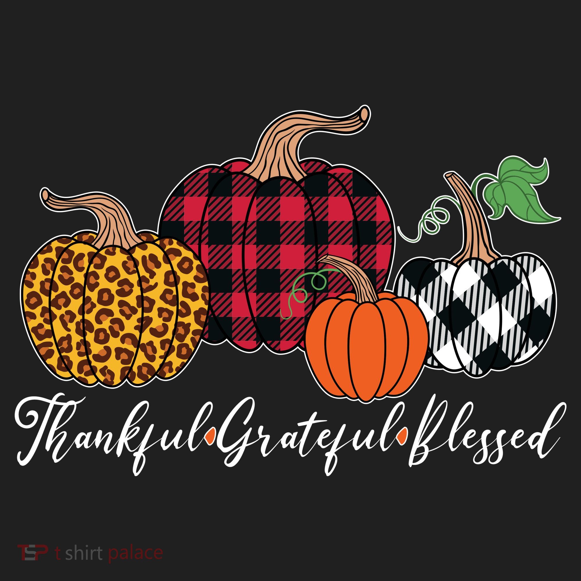 Thankful Grateful Blessed Fashion Buffalo Plaid Leopard Hat