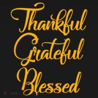 Thankful Grateful Blessed Gold Thanksgiving Logo Women's Tank Top thumb 5