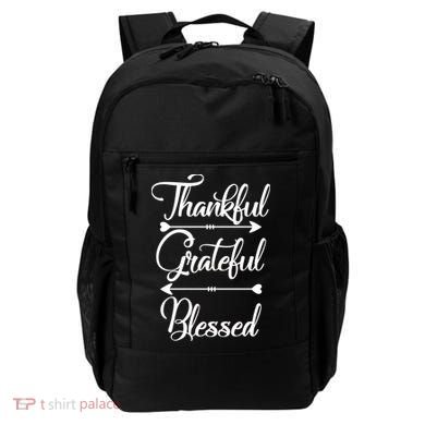 Thankful Grateful Blessed Thanksgiving Day Backpack