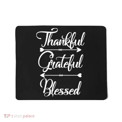 Thankful Grateful Blessed Thanksgiving Day Mousepad