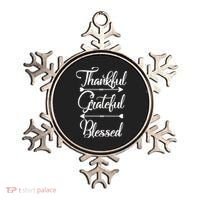 Thankful Grateful Blessed Thanksgiving Day Ornament thumb 0