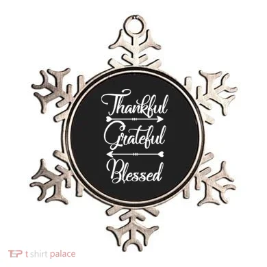 Thankful Grateful Blessed Thanksgiving Day Ornament