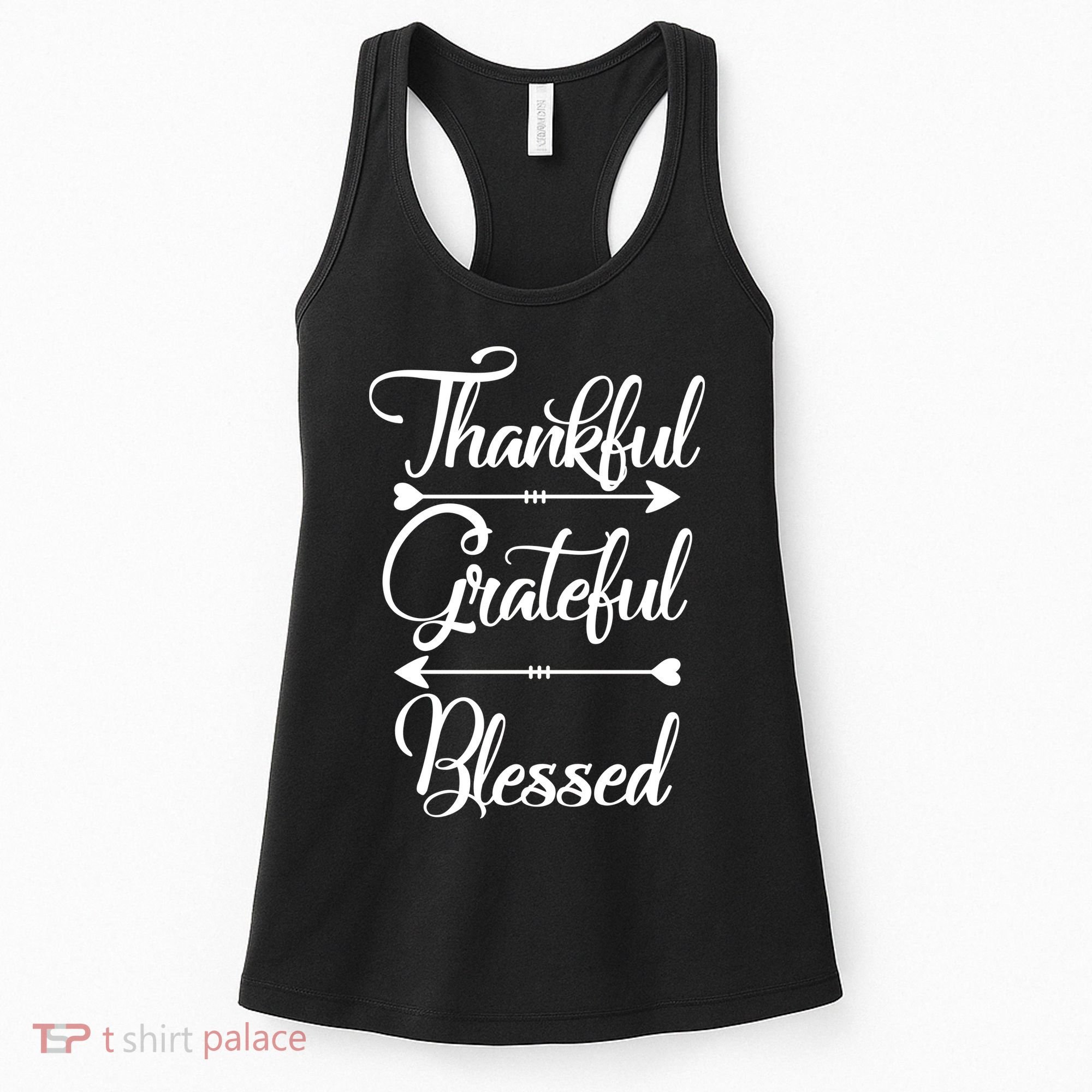 Thankful Grateful Blessed Thanksgiving Day Women's Tank Top