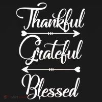 Thankful Grateful Blessed Thanksgiving Day Tank Top thumb 6