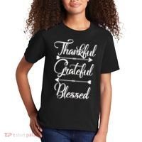 Thankful Grateful Blessed Thanksgiving Day Kids T-Shirt thumb 2