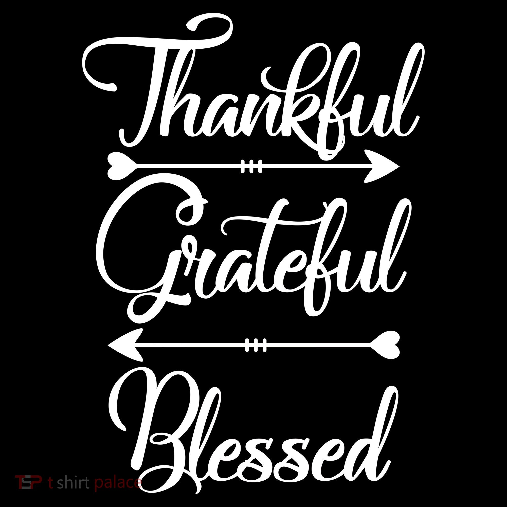 Thankful Grateful Blessed Thanksgiving Day Kids T-Shirt