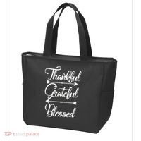 Thankful Grateful Blessed Thanksgiving Day Tote Bag thumb 3