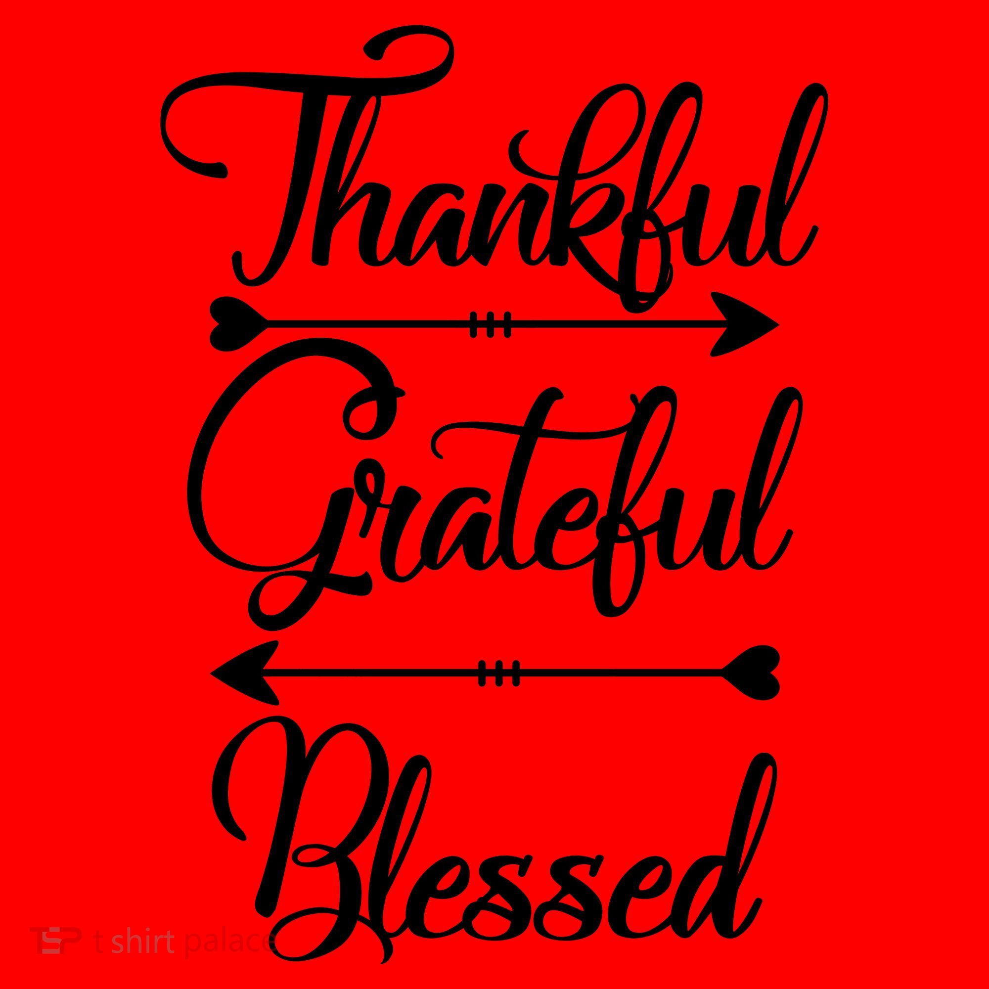 Thankful Grateful Blessed Thanksgiving Day Santa Hat