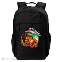 Thankful Pumpkin Fall Thanksgiving Backpack thumb 0