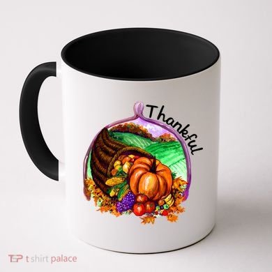 Thankful Pumpkin Fall Thanksgiving Coffee Mug
