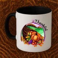 Thankful Pumpkin Fall Thanksgiving Coffee Mug thumb 2