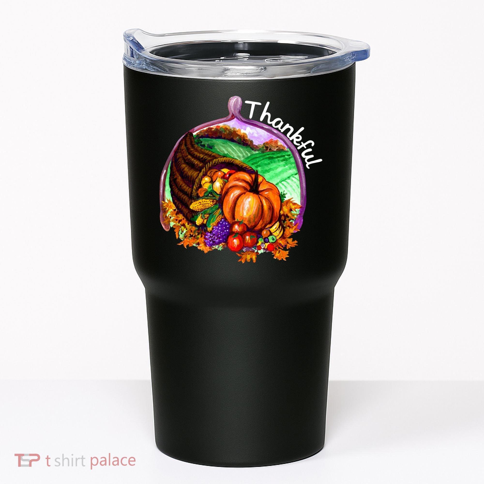 Thankful Pumpkin Fall Thanksgiving Tumbler