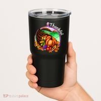 Thankful Pumpkin Fall Thanksgiving Tumbler thumb 2