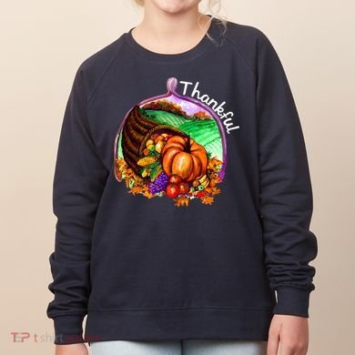 Thankful Pumpkin Fall Thanksgiving Women's Sweatshirt