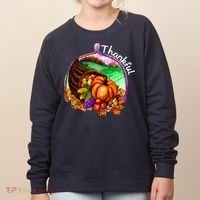 Thankful Pumpkin Fall Thanksgiving Women's Sweatshirt thumb 0