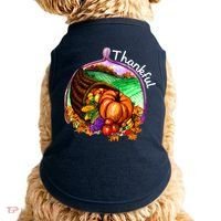 Thankful Pumpkin Fall Thanksgiving Doggie Tank thumb 0