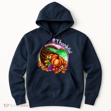 Thankful Pumpkin Fall Thanksgiving Hoodie