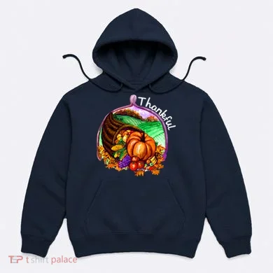 Thankful Pumpkin Fall Thanksgiving Hoodie