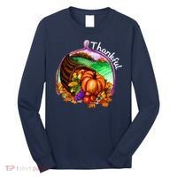 Thankful Pumpkin Fall Thanksgiving Long Sleeve Shirt thumb 0