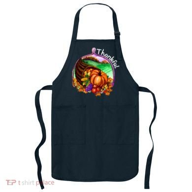 Thankful Pumpkin Fall Thanksgiving Apron