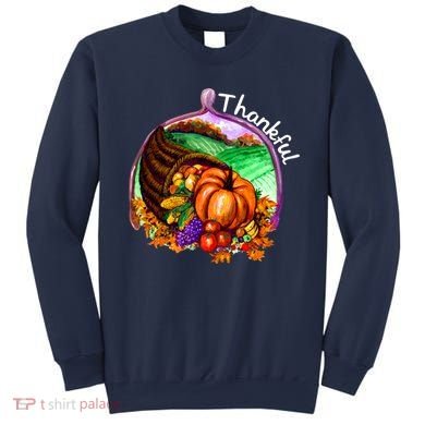 Thankful Pumpkin Fall Thanksgiving Sweatshirt