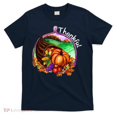 Thankful Pumpkin Fall Thanksgiving T-Shirt