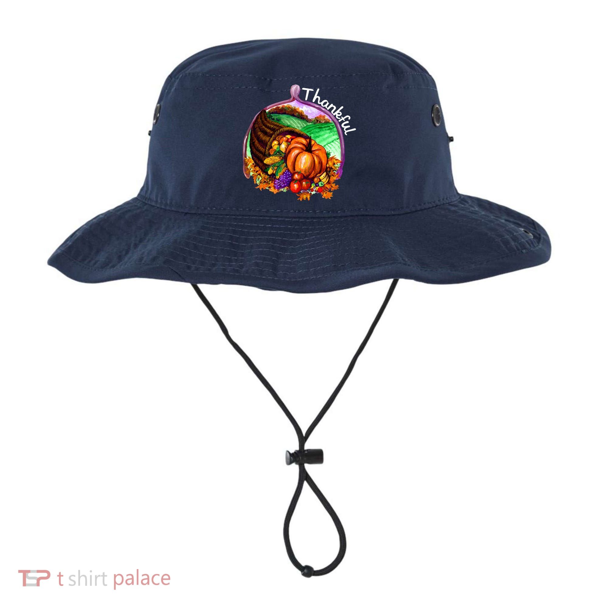 Thankful Pumpkin Fall Thanksgiving Bucket Hat