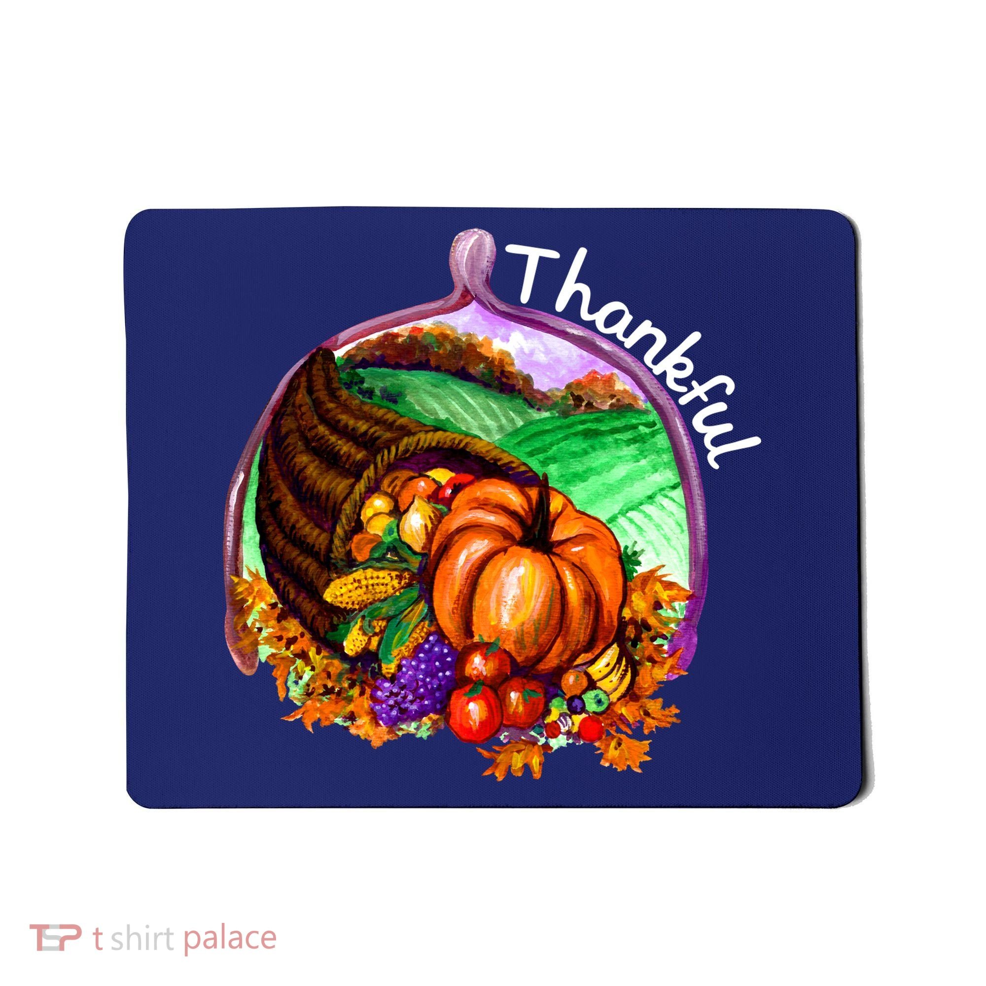 Thankful Pumpkin Fall Thanksgiving Mousepad