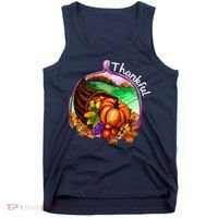 Thankful Pumpkin Fall Thanksgiving Tank Top thumb 0