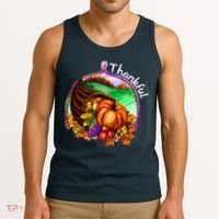Thankful Pumpkin Fall Thanksgiving Tank Top thumb 3