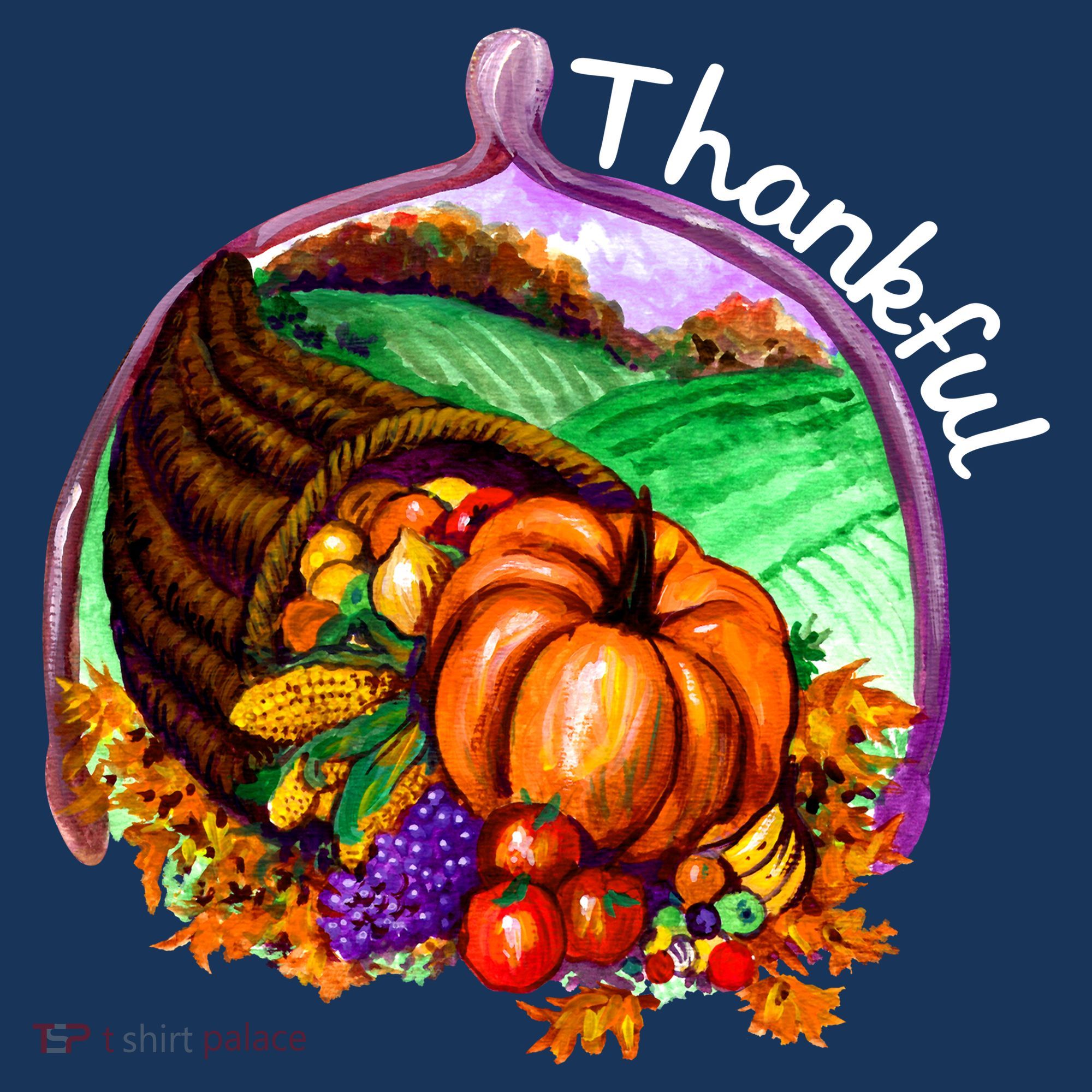 Thankful Pumpkin Fall Thanksgiving Women's T-Shirt