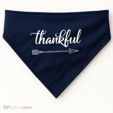 Thankful Thanksgiving Day USA-Made Doggie Bandana