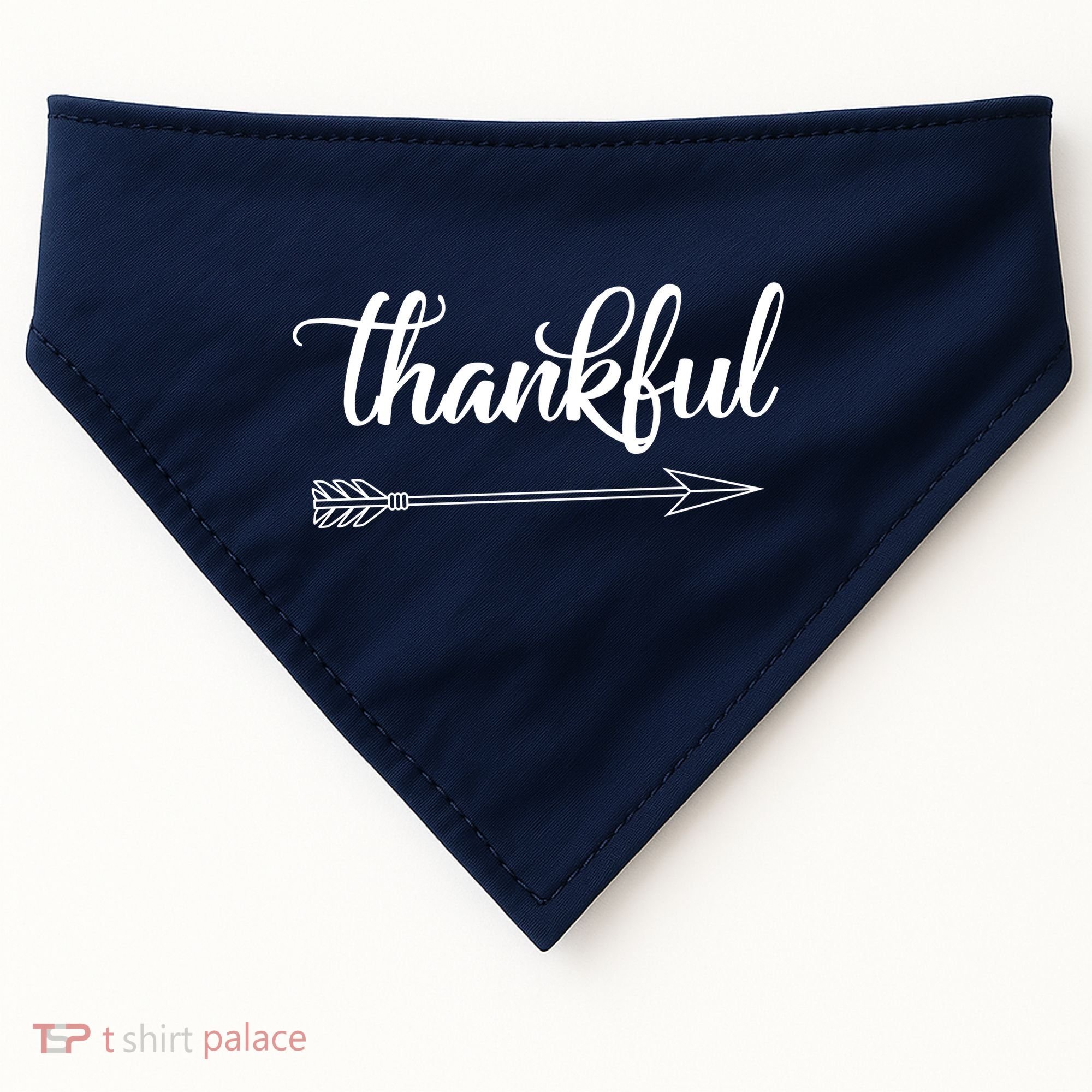Thankful Thanksgiving Day USA-Made Doggie Bandana