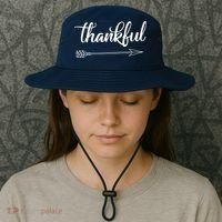 Thankful Thanksgiving Day Bucket Hat thumb 3