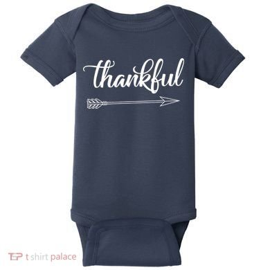 Thankful Thanksgiving Day Baby Bodysuit