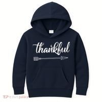 Thankful Thanksgiving Day Kids Hoodie thumb 0