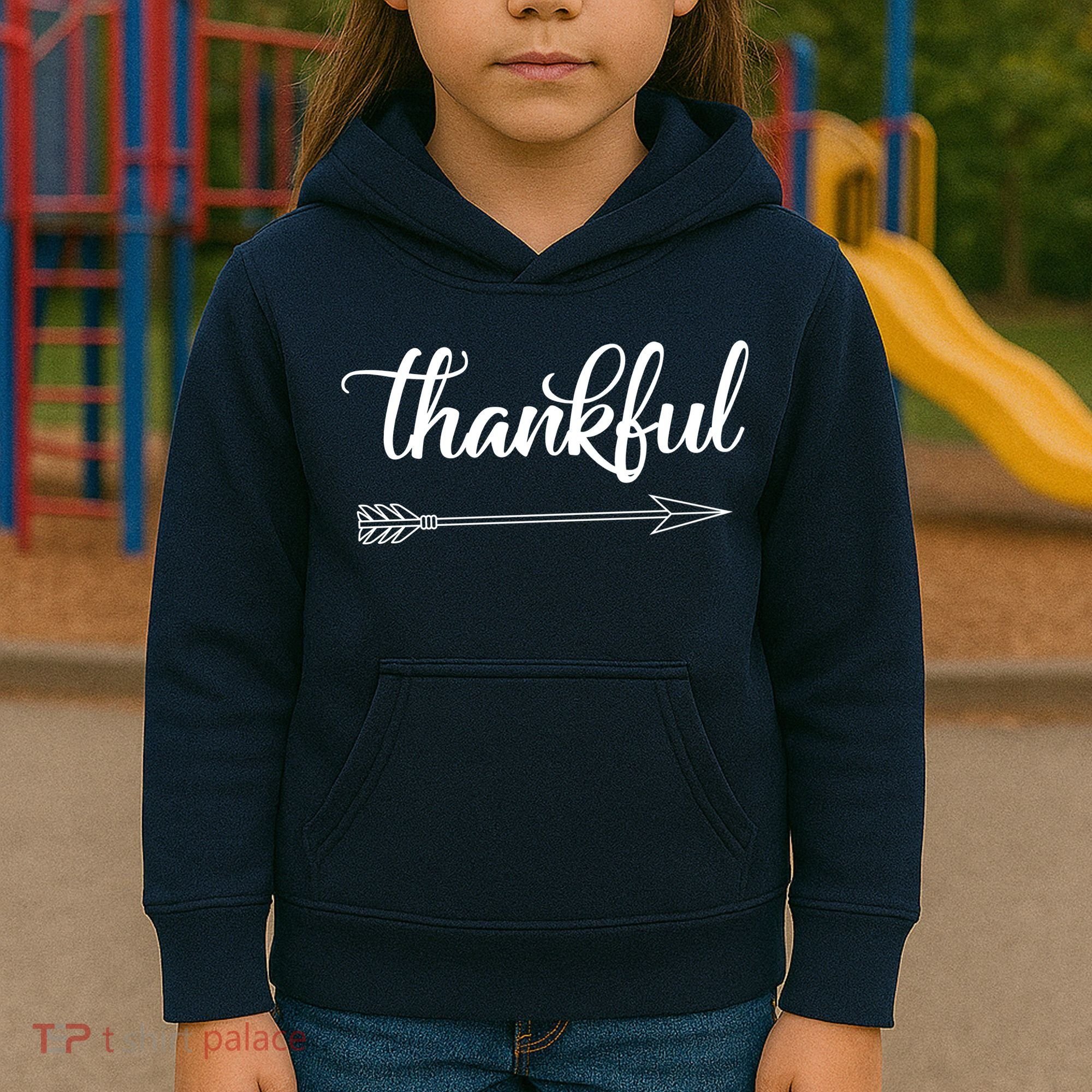 Thankful Thanksgiving Day Kids Hoodie