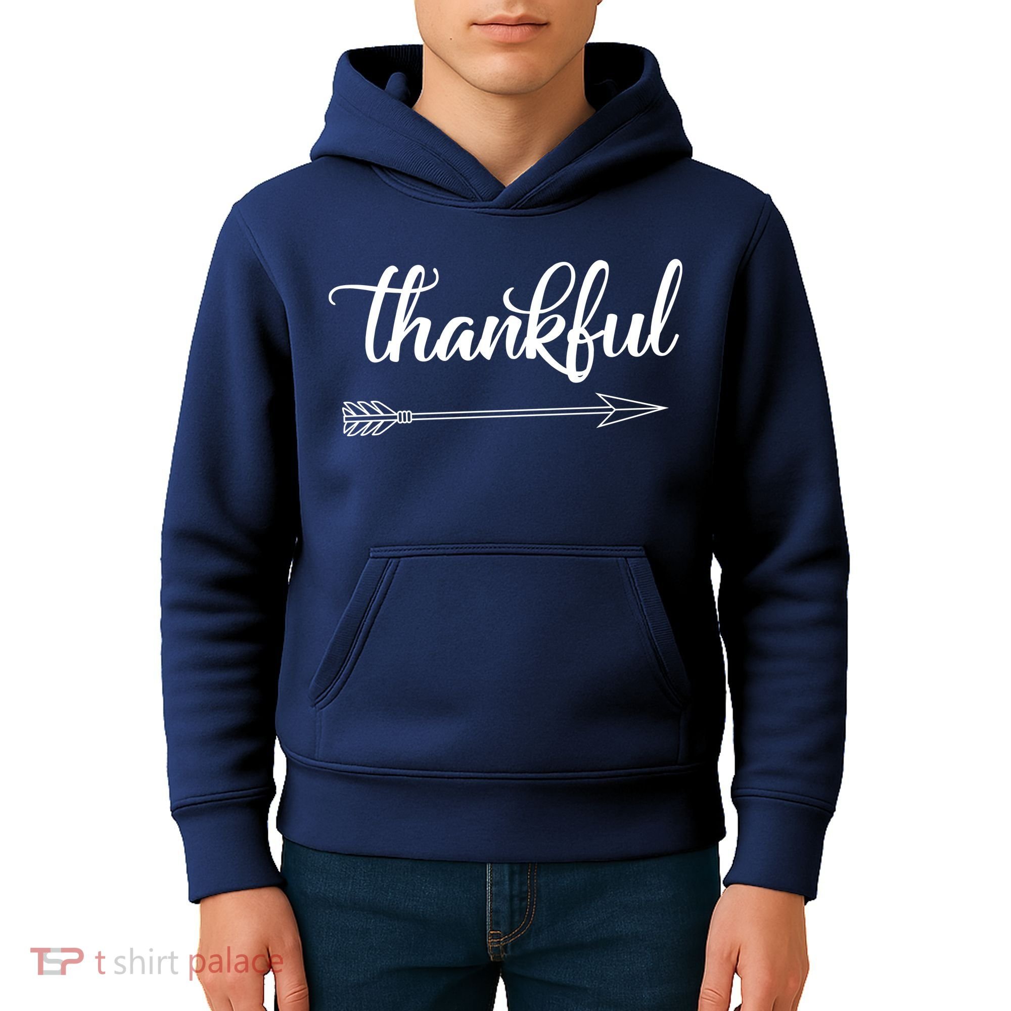 Thankful Thanksgiving Day Kids Hoodie