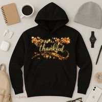 Thankful Thanksgiving Fall Autumn Leaves Hoodie thumb 3