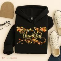 Thankful Thanksgiving Fall Autumn Leaves Hoodie thumb 4
