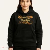 Thankful Thanksgiving Fall Autumn Leaves Hoodie thumb 5