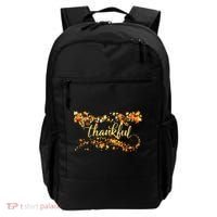 Thankful Thanksgiving Fall Autumn Leaves Backpack thumb 0