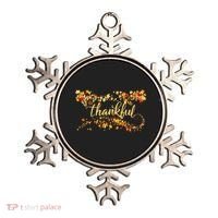 Thankful Thanksgiving Fall Autumn Leaves Ornament thumb 0