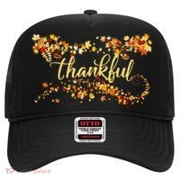 Thankful Thanksgiving Fall Autumn Leaves Hat thumb 0