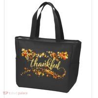 Thankful Thanksgiving Fall Autumn Leaves Tote Bag thumb 3