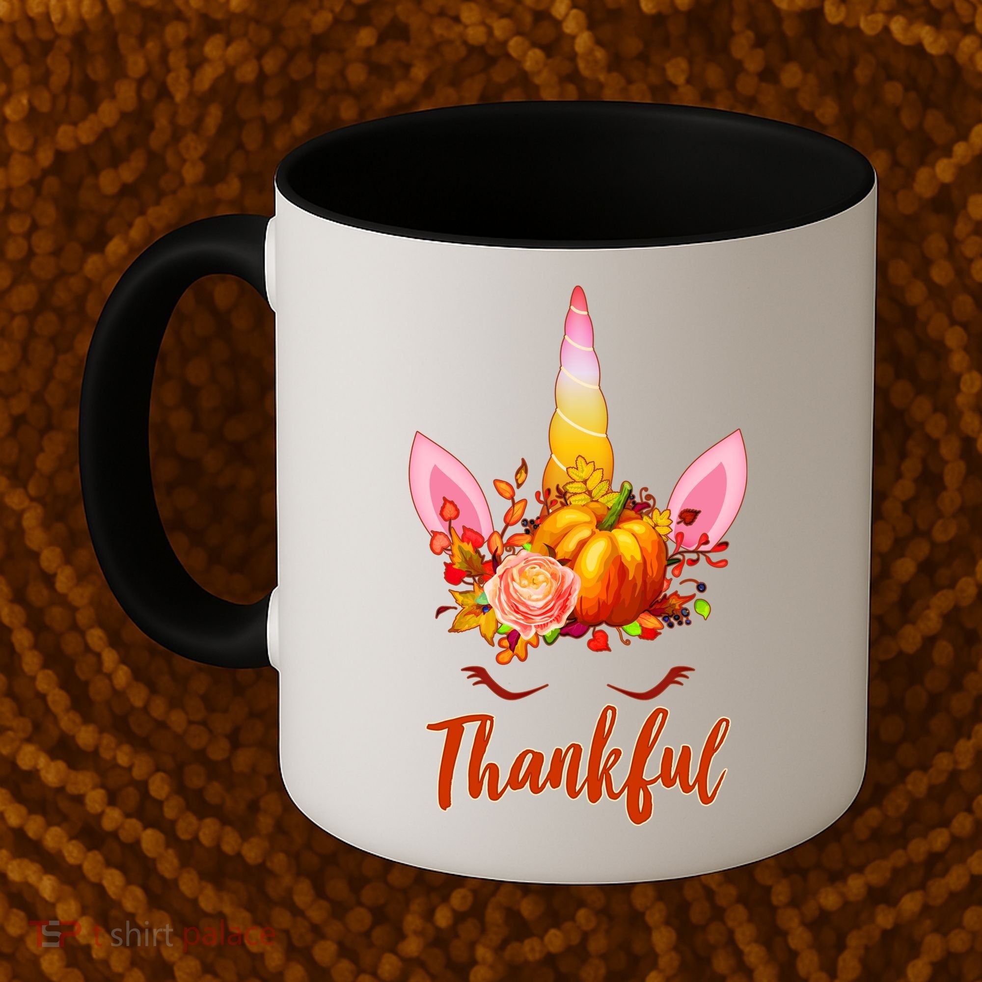 Thankful Unicorn Autumn Coffee Mug