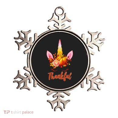Thankful Unicorn Autumn Ornament
